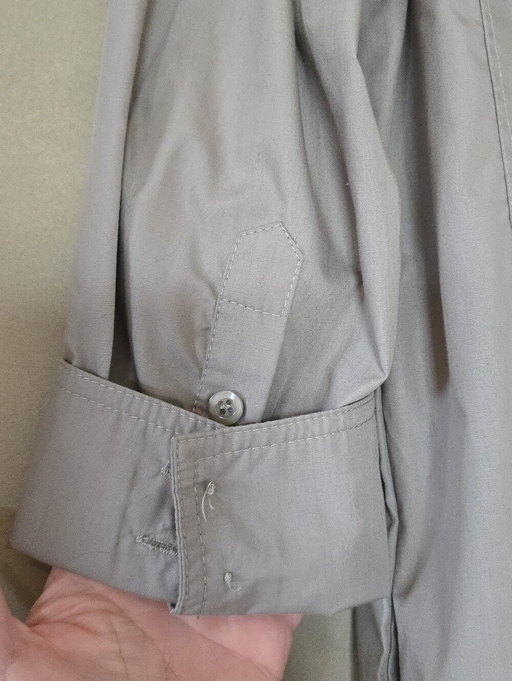 Kaffe - Olive Green Button-Front Midi Shirt Dress - Picture 7 of 12